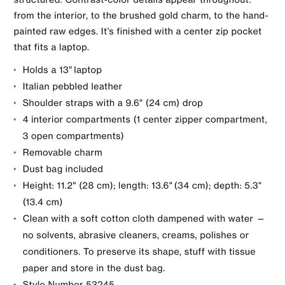 Gorgeous Tory Burch Tote - Picture 7 of 7